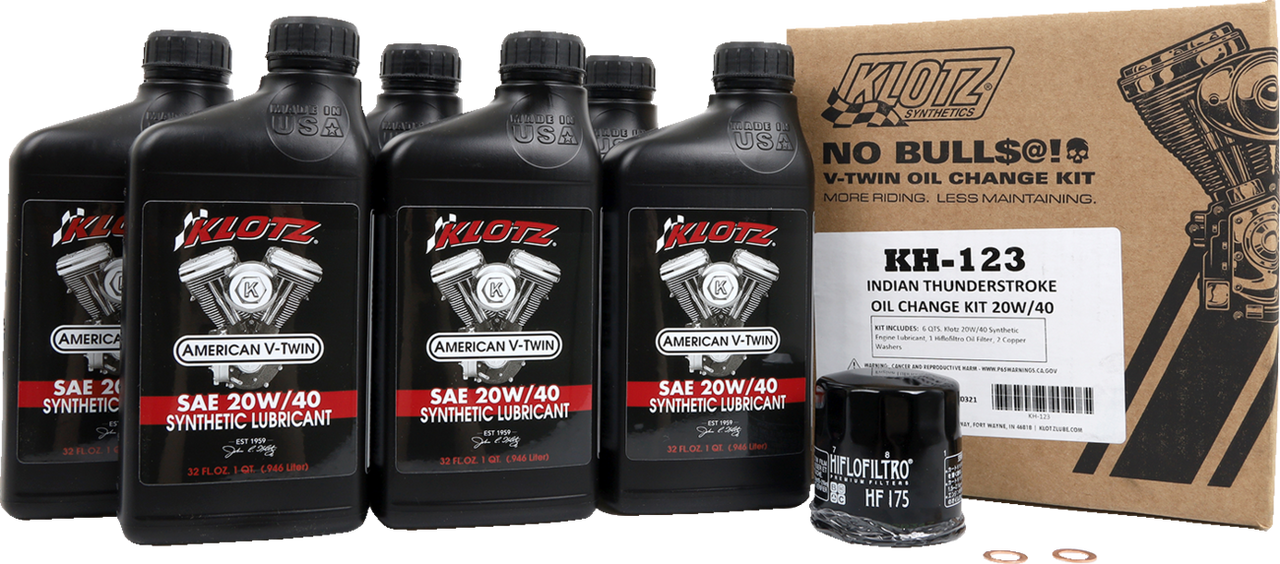 Klotz Oil Synthetic Oil Change Kit Kh123
