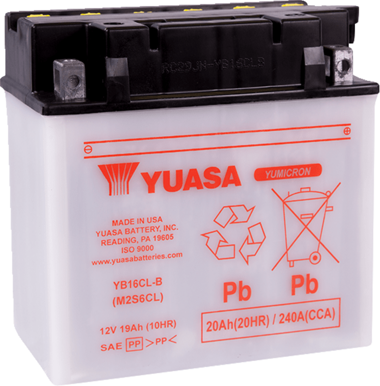 Yuasa Conventional Battery 12 V Yuam2S6Cltwn