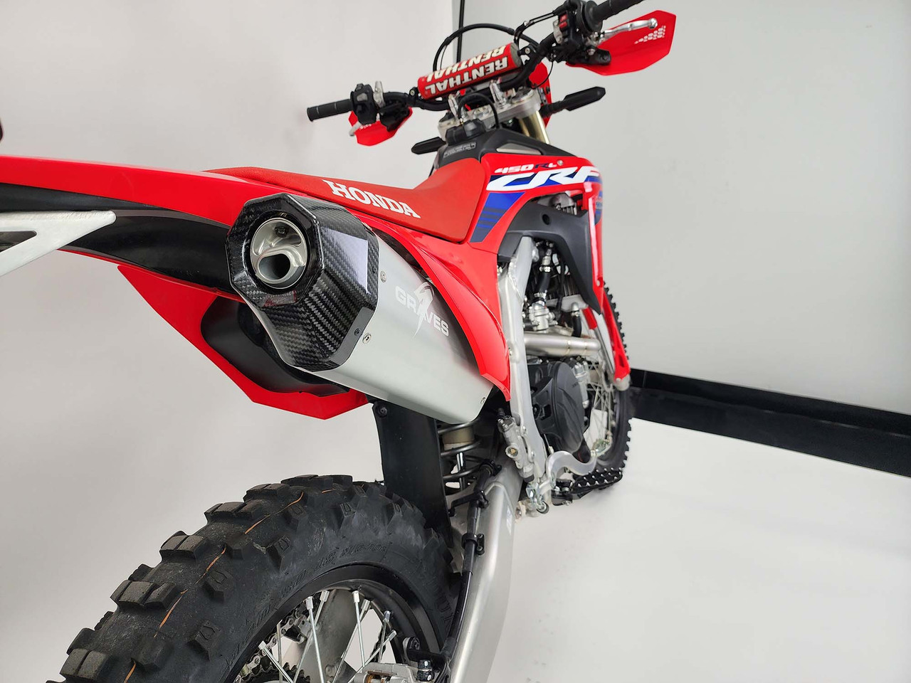 Honda CRF450RL / L / X Aluminum - Silver Exhaust