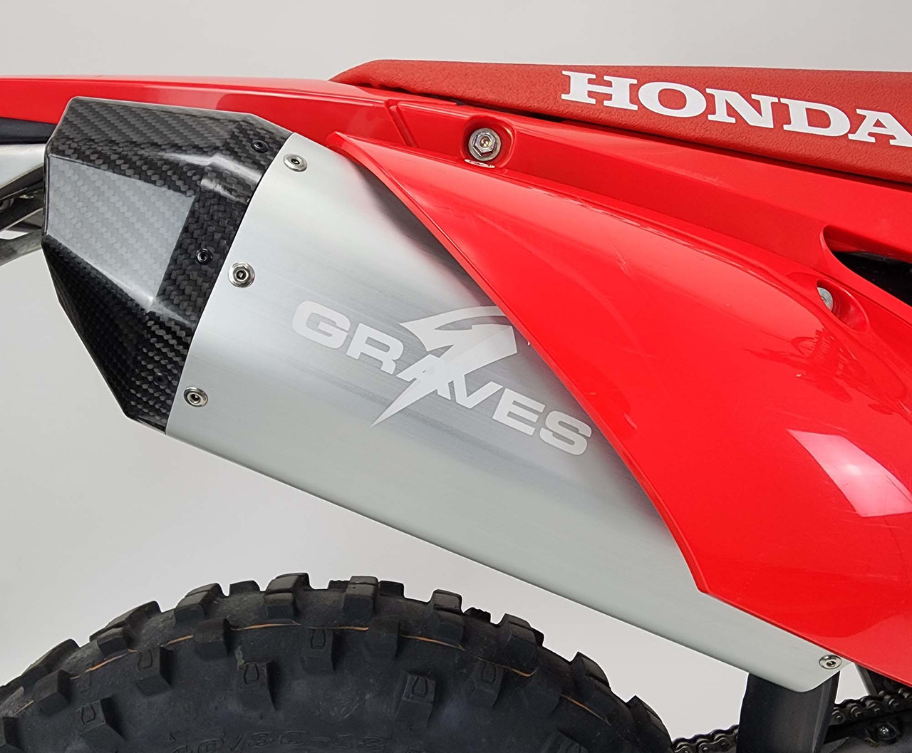 Honda CRF450RL / L / X Full Exhaust Aluminum - Silver