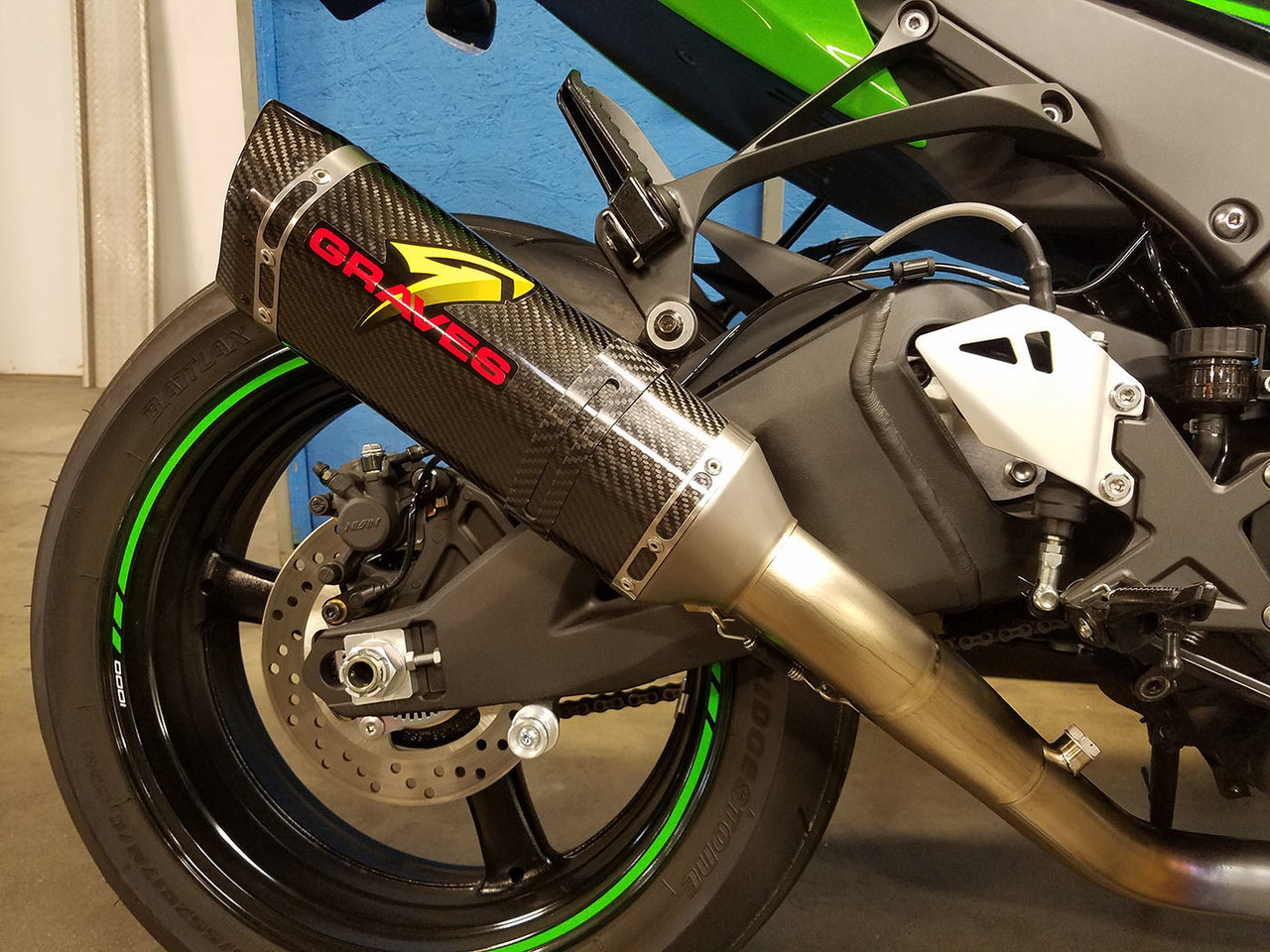 八 Graves Motorsports Kawasaki WORKS ZX10R LINK Full Exhaust System