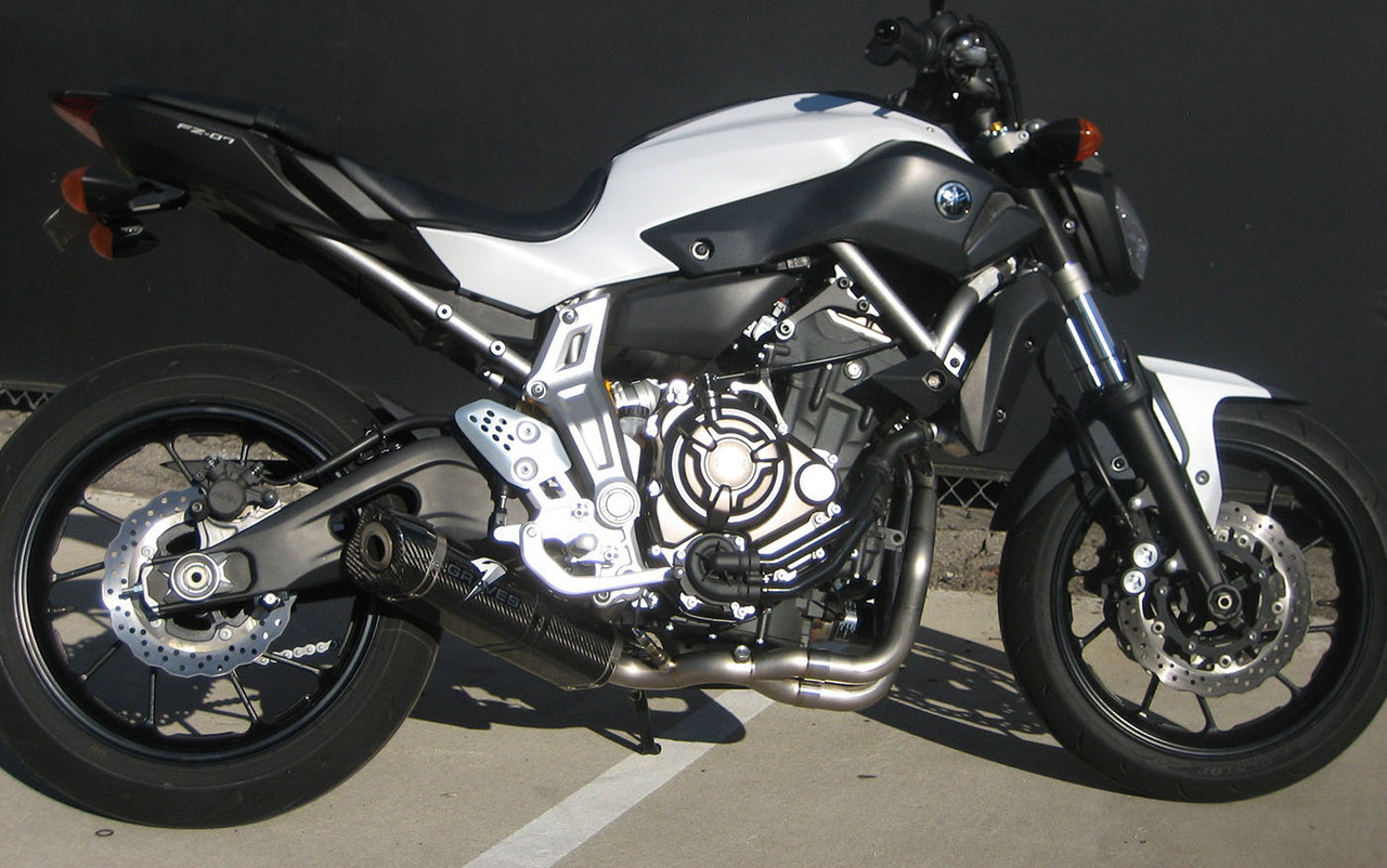 Graves Motorsports Yamaha FZ07 MT07 XSR700 R7 Full Exhaust System Graves Motorsports Yamaha FZ07 MT07 XSR700 R7 Full Exhaust System
