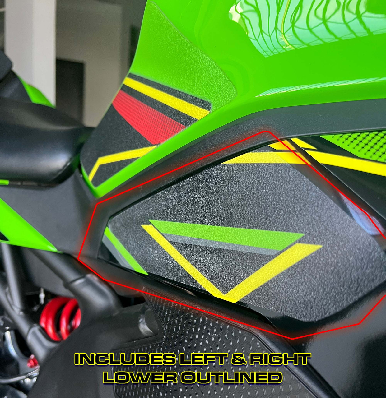 Kawasaki ZX-4RR ZX-4R  Lower Tank Grip