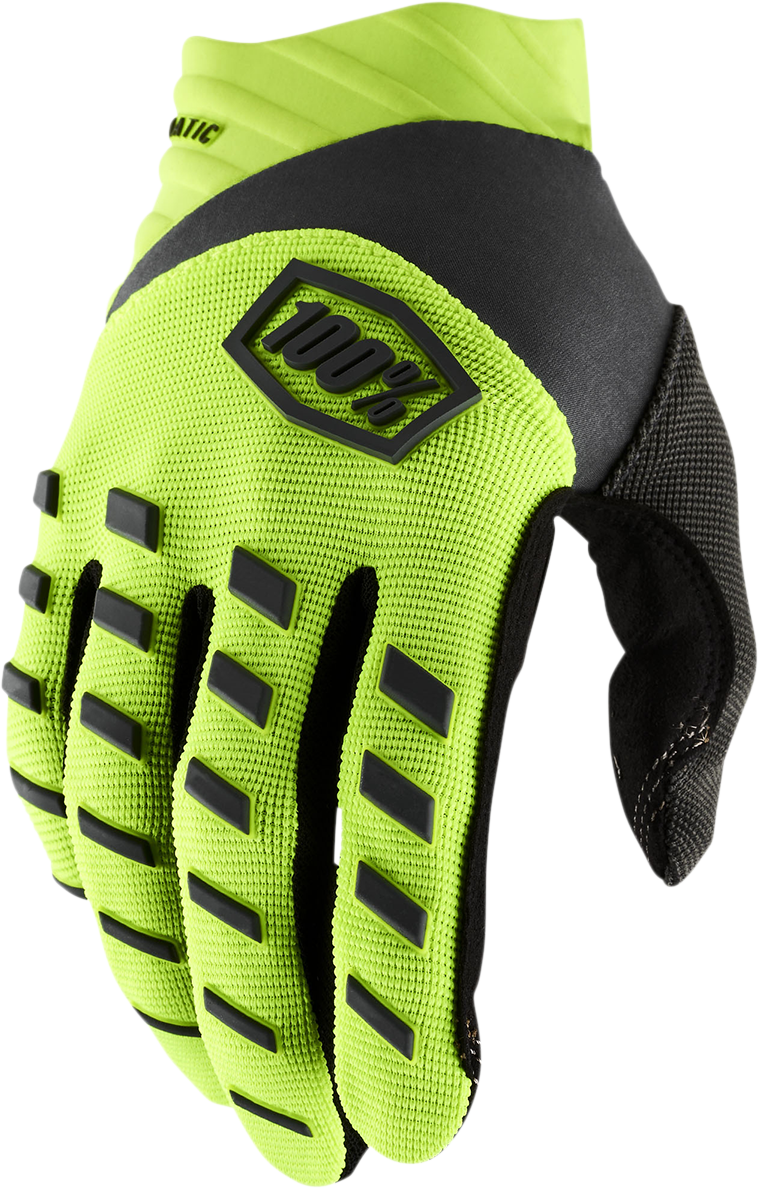 Youth Airmatic Gloves Fluo Yellow/Black - Medium | 100%