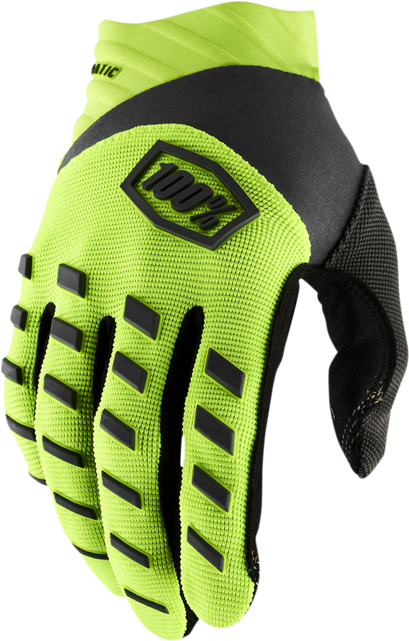 Youth Airmatic Gloves Fluo Yellow/Black - Large | 100%