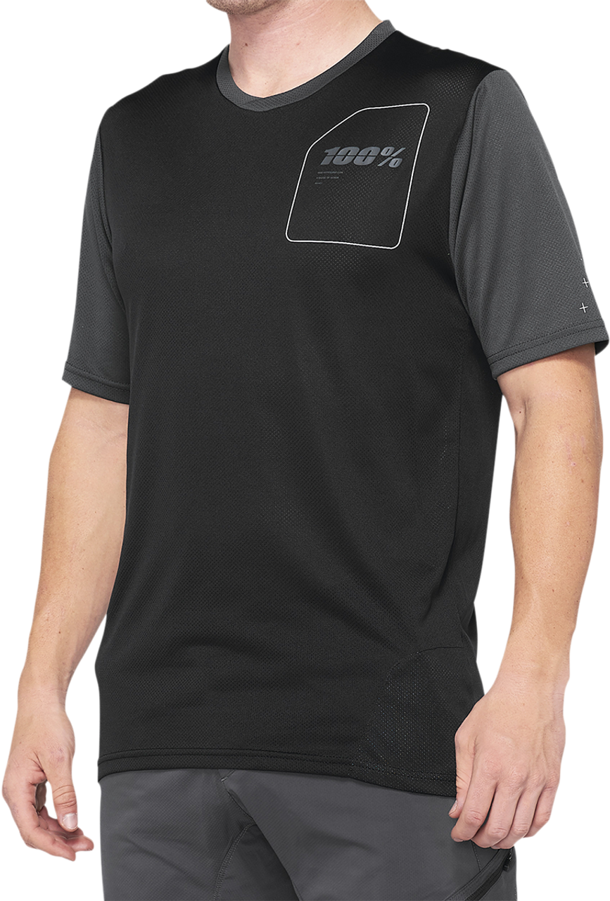 Ridecamp Short - Sleeve Jersey Charcoal/Black - XL | 100%