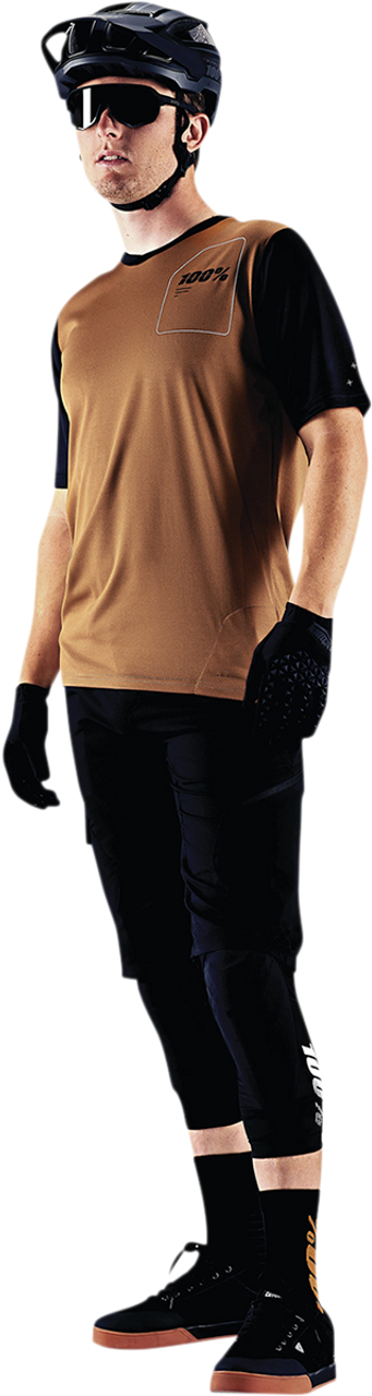 Ridecamp Short - Sleeve Jersey Terracotta/Black - Medium | 100%