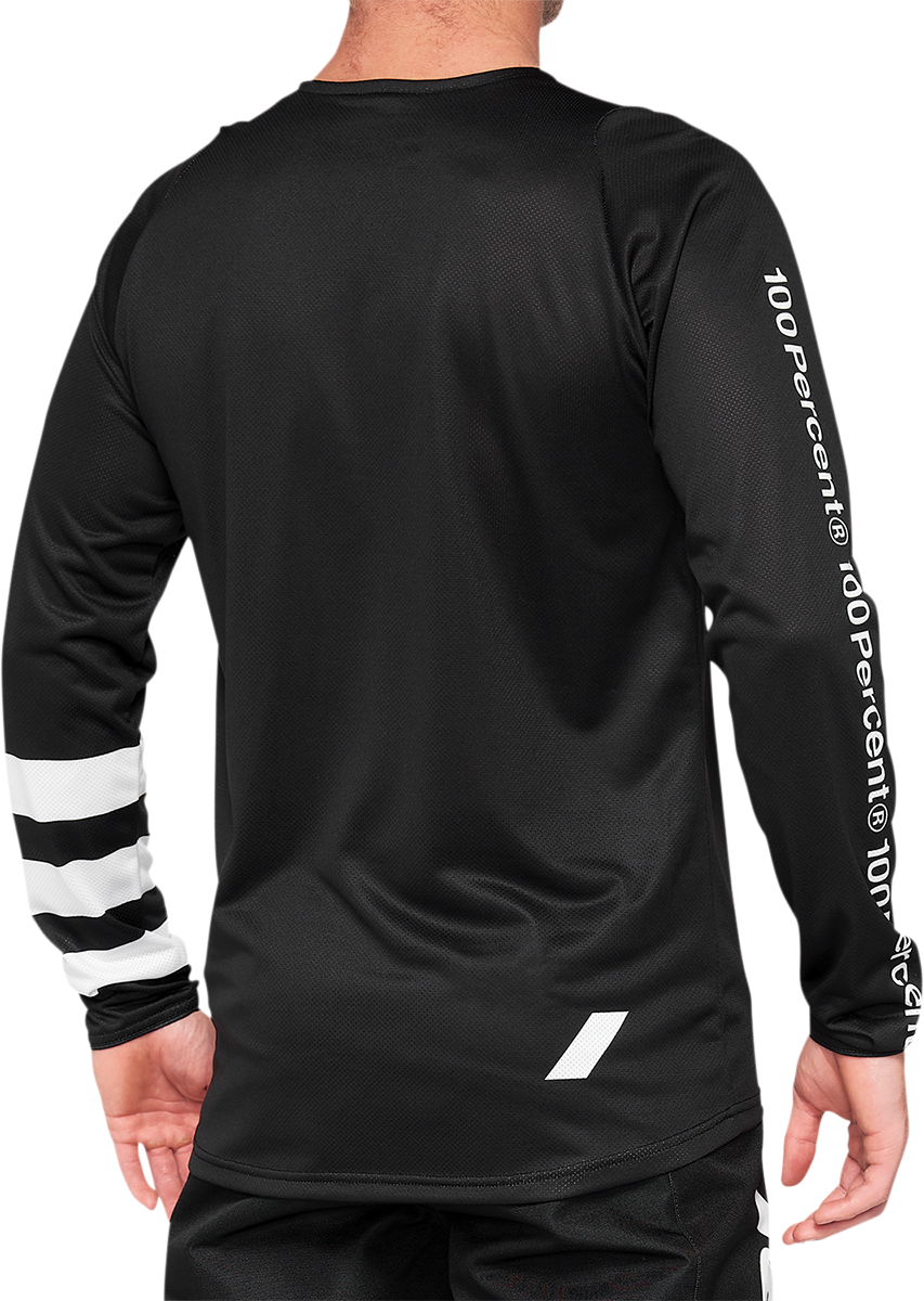R - Core Long - Sleeve Jersey Black/White - 2XL | 100%