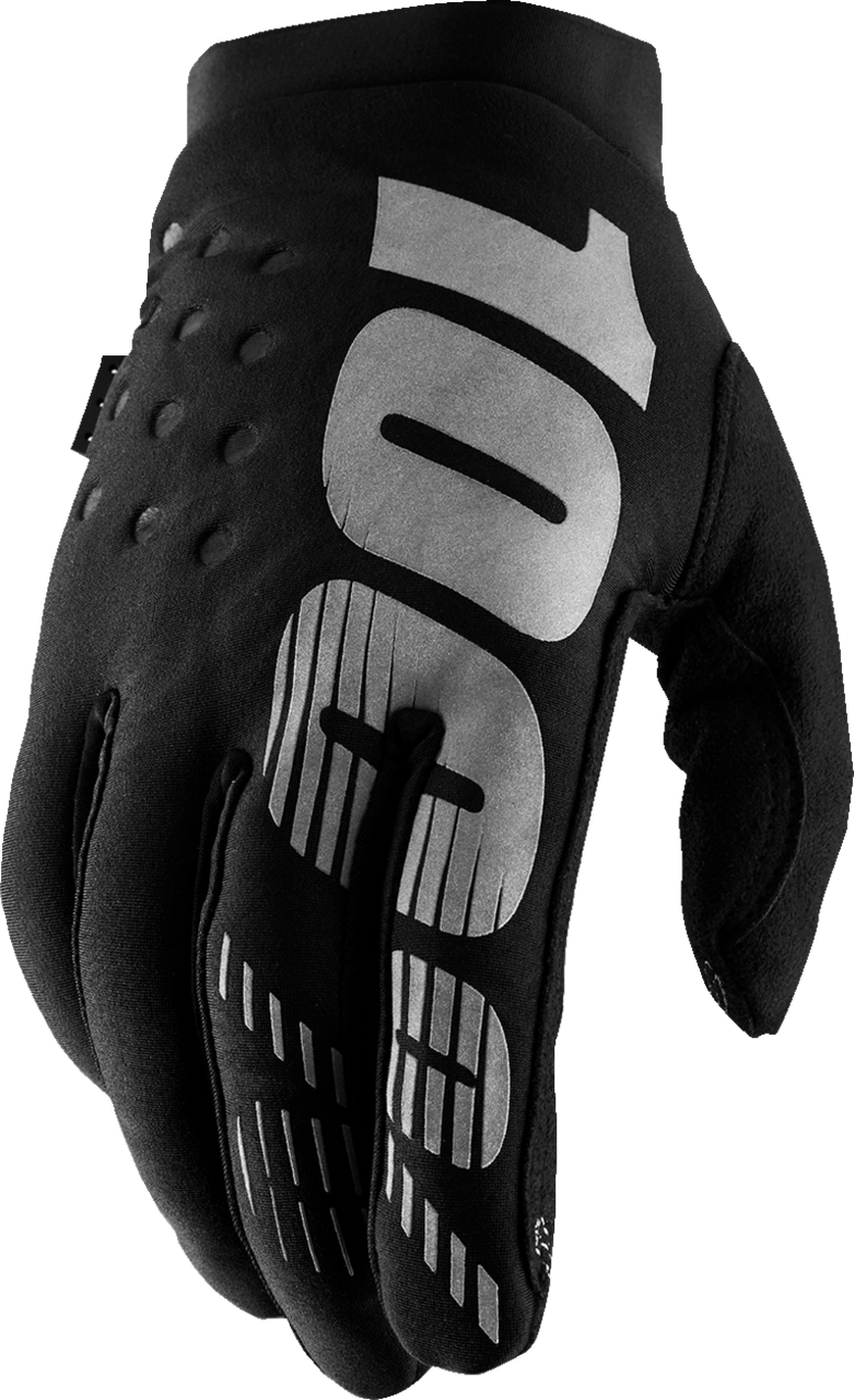 Women's Brisker Gloves Black/Gray - Large | 100%