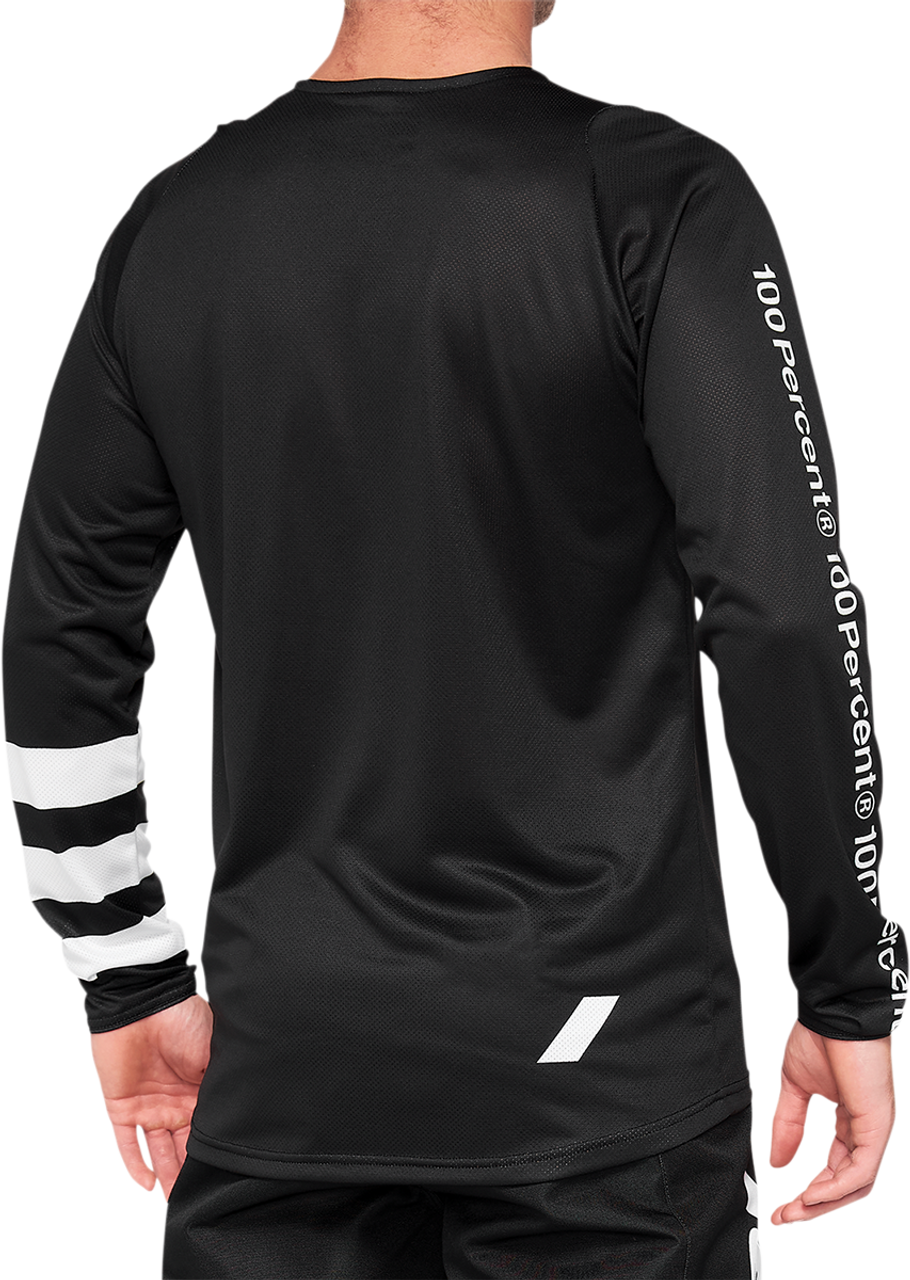 R - Core Long - Sleeve Jersey Black/White - Small | 100%