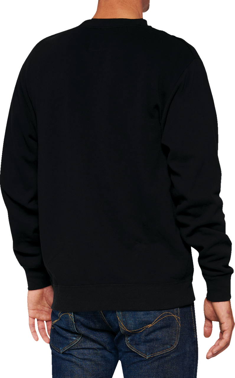 Icon Long - Sleeve Fleece Sweatshirt Black - Medium | 100%