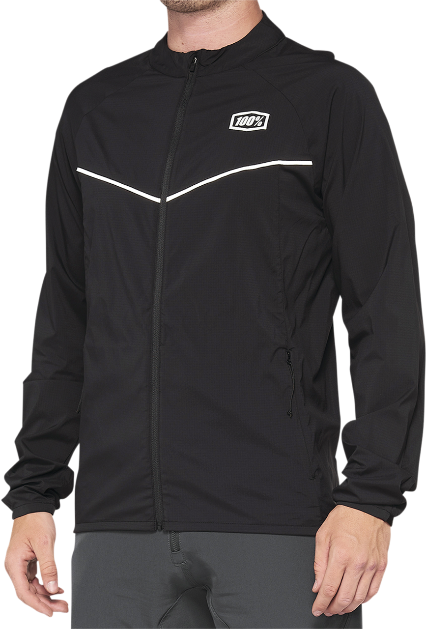 Corridor Stretch Windbreaker Jacket Black - XL | 100%