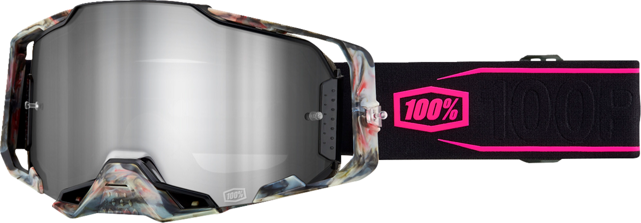 Armega Goggle Sarcelle - Silver Mirror Lens | 100%