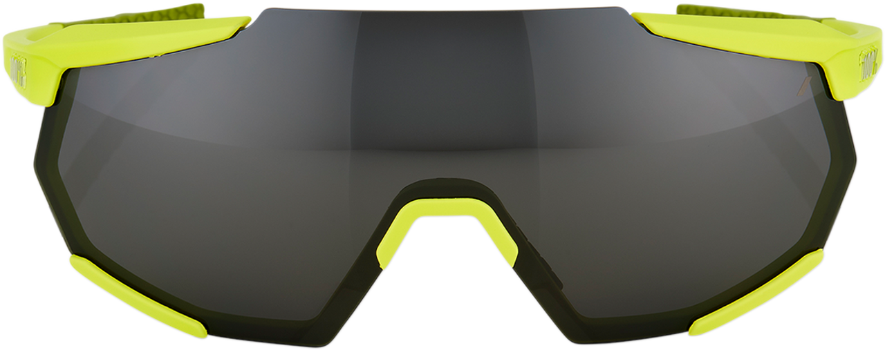 Racetrap Sunglasses Soft Tact Banana - Black Mirror Lens | 100%