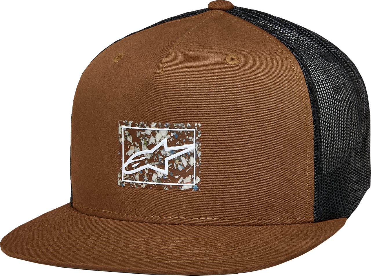 Alpinestars Mackinic Brown Black Trucker Hat Front View