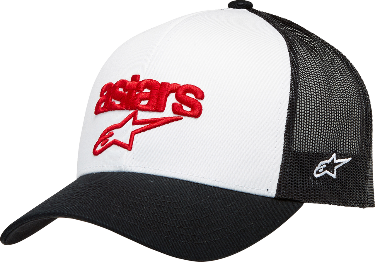 Alpinestars Pedigree Hat White Black Front View