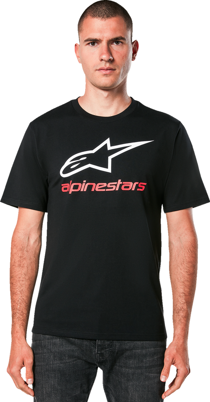 Alpinestars Always 2.0 CSF Black/White/Red Men's Short Sleeve T-Shirt - XL