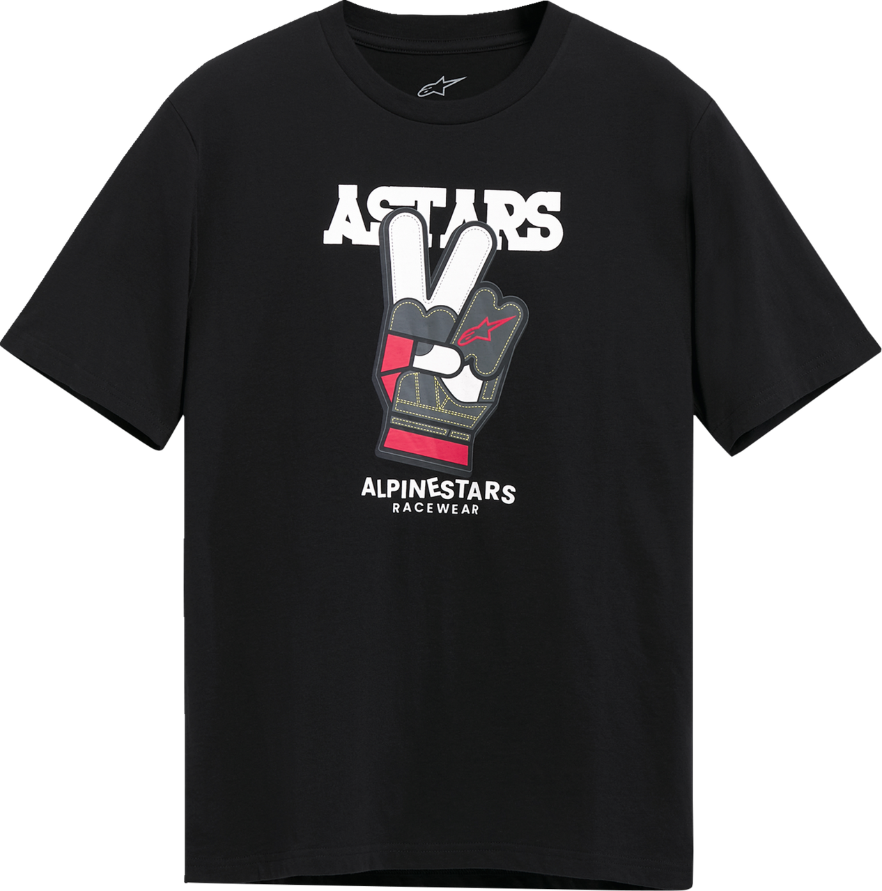 Alpinestars Peaceout CSF T-Shirt Black Pink White Gray Extra Large Front and Back View