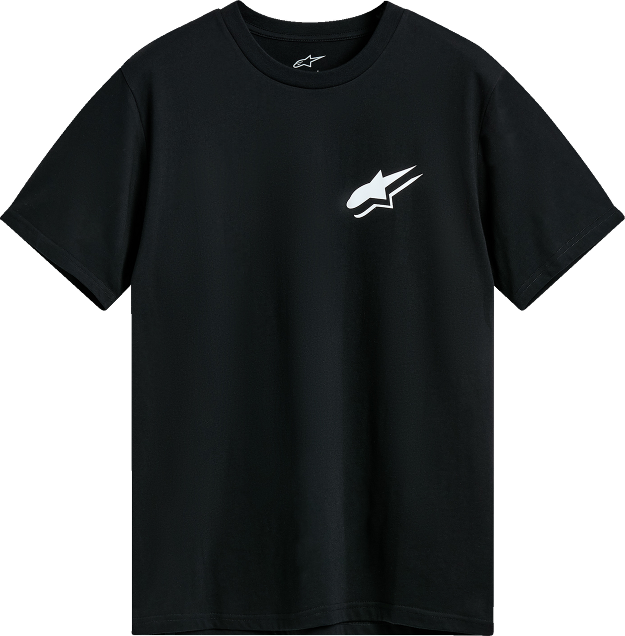 Alpinestars Formulate CSF T-Shirt Black Large Front View Perforated Astars Logo on Formulate CSF Black T-Shirt