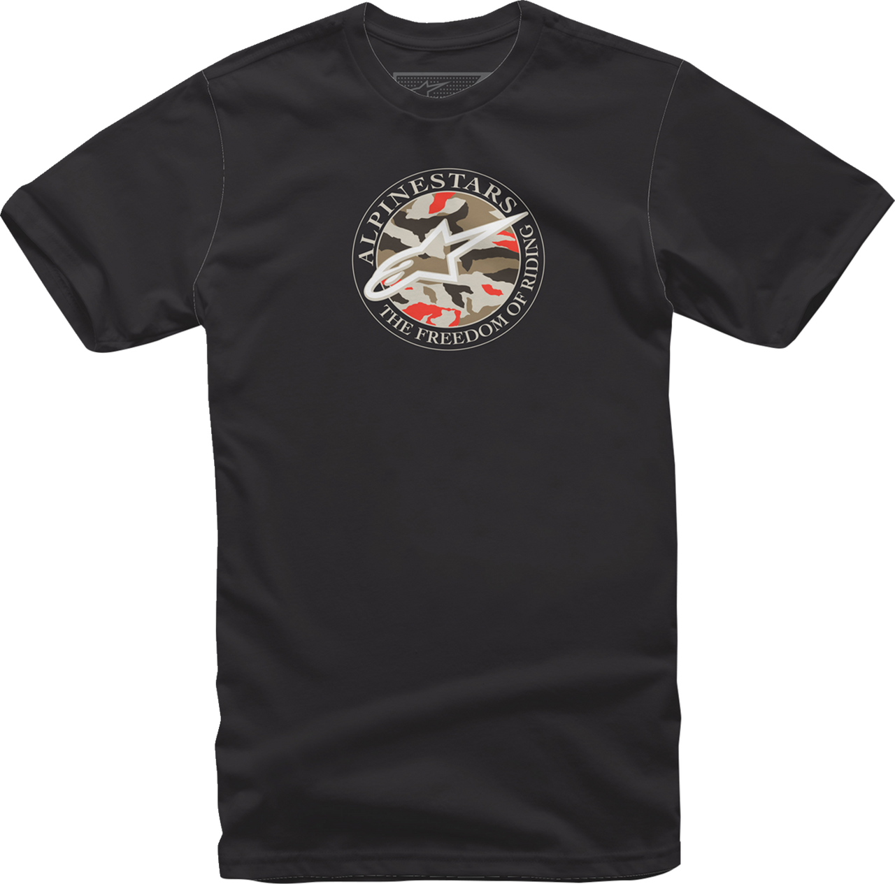 Alpinestars Dot Camo T-Shirt Black Medium Front ADV Touring Camo Graphic on