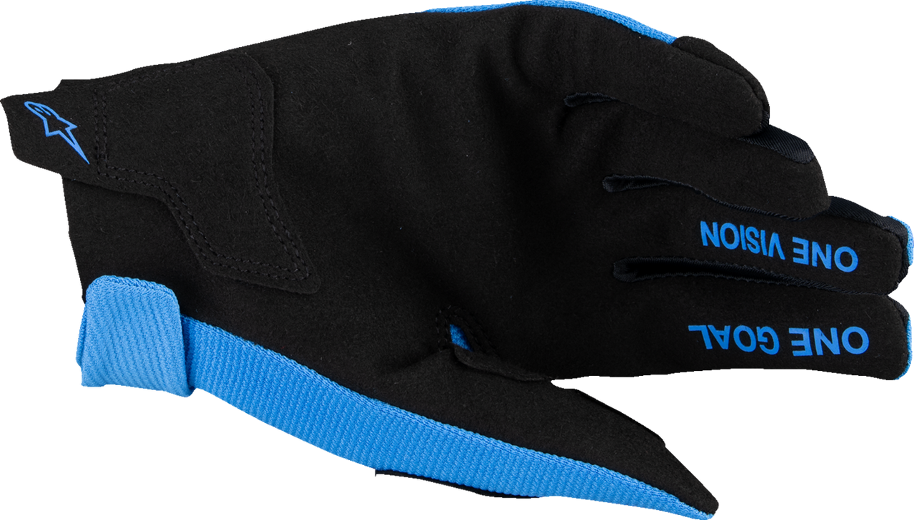 Alpinestars Kids Motocross Gloves Blue Black S Youth Dirt Bike Gloves Radar Blue Black Small