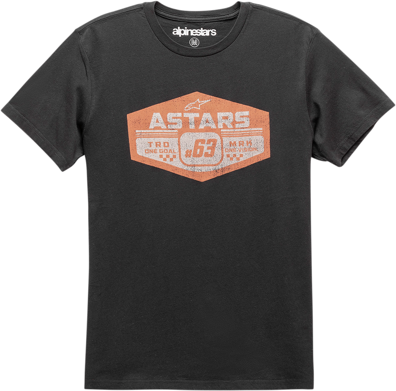 ALPINESTARS Men's Gripper T-Shirt Black XL 100% Cotton Short Sleeve Vintage Graphic