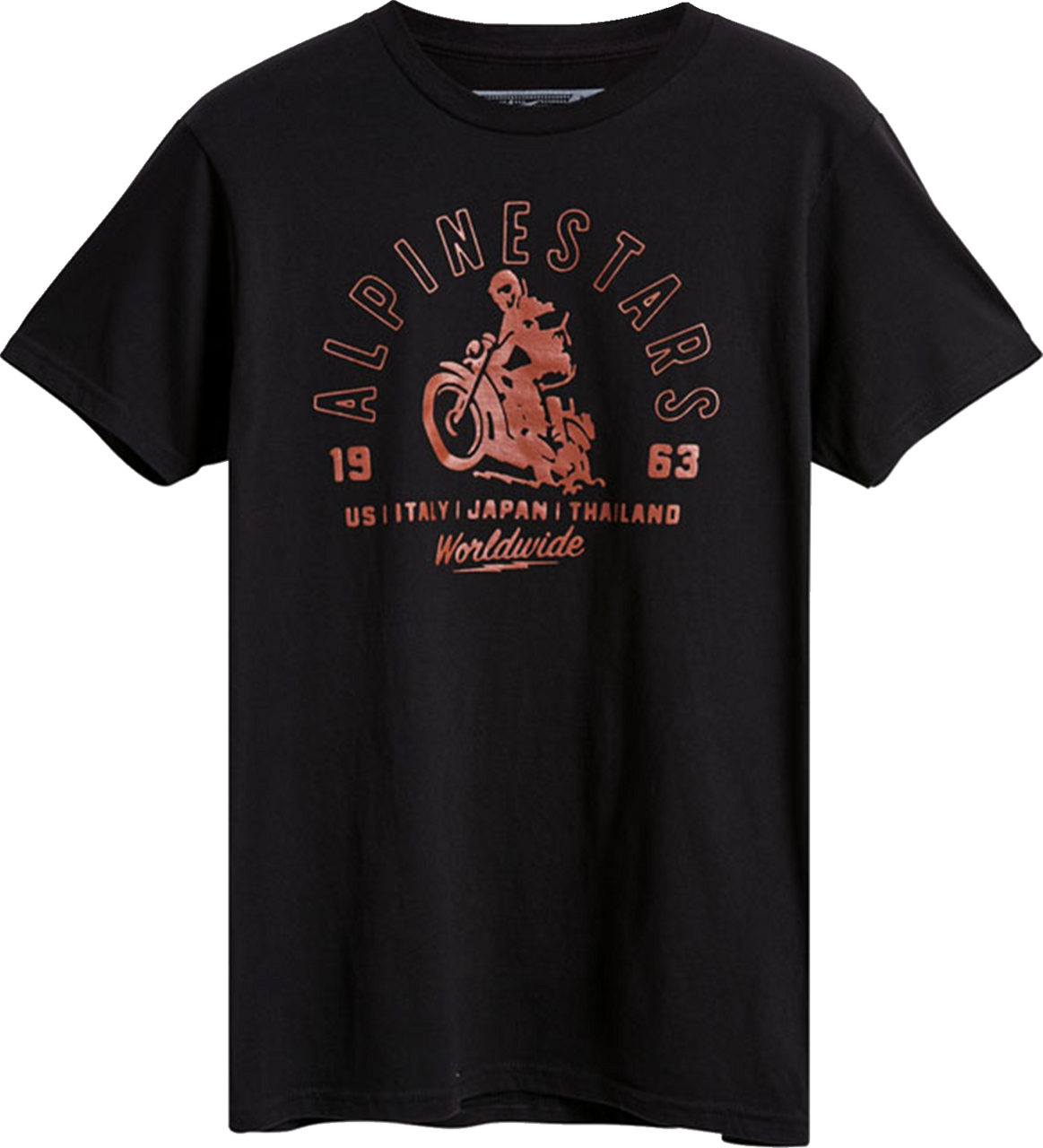 Alpinestars Sander Brown Black Medium T-Shirt front view