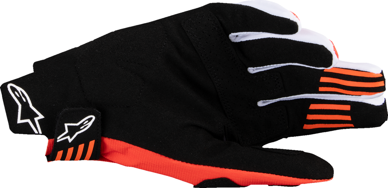 Alpinestars Techstar MX Gloves - Black / Hot Orange - Extra Large
