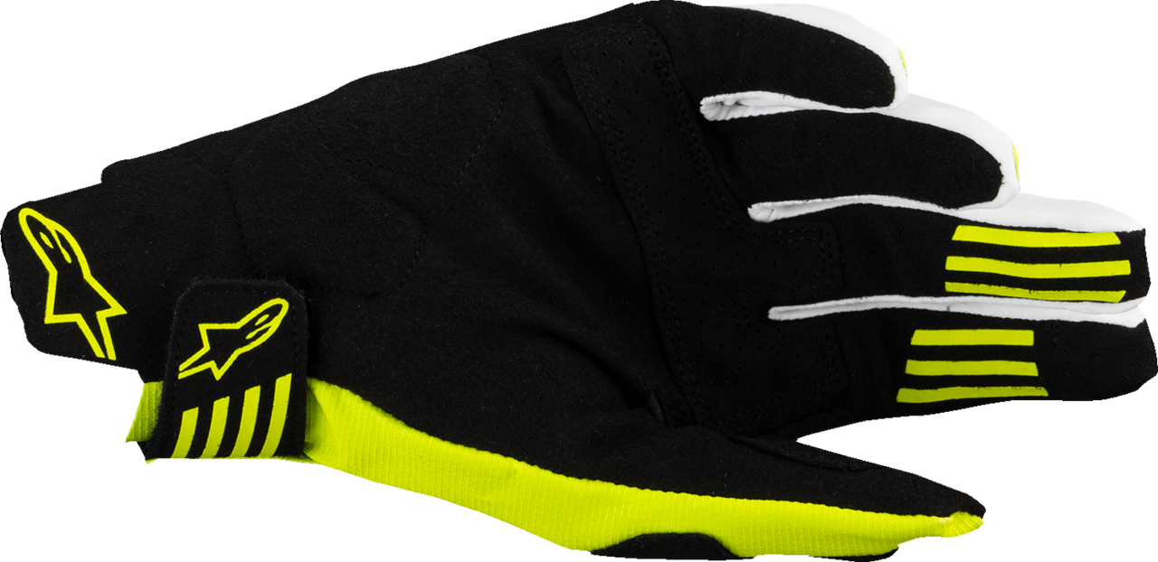 Alpinestars Techstar MX Gloves - Black / Fluo Yellow - Medium