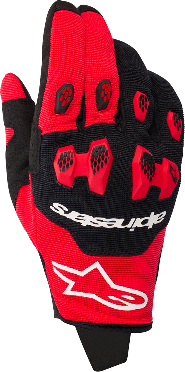 Alpinestars Pro-Dura Gloves Bright Red Black 2XL off-road motorcycle gloves