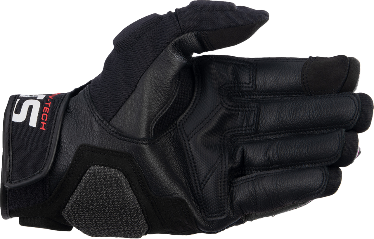 Alpinestars Halo Short Cuff Leather Gloves Black/White Medium