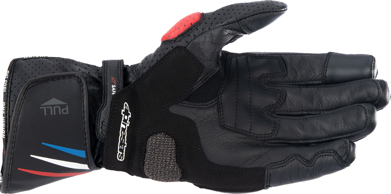 Alpinestars Honda SP-8 V3 Motorcycle Gloves Black/Red/Blue - Large