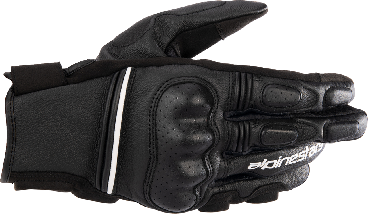Alpinestars Phenom Black/White Leather Motorcycle Gloves Large