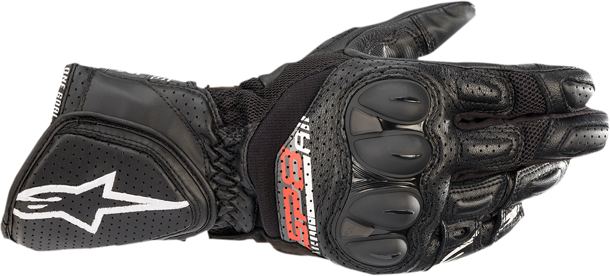 Alpinestars SP-8 V3 Air Leather Sport Riding Gloves Black 3X-Large Perforated Mesh SP Knuckle