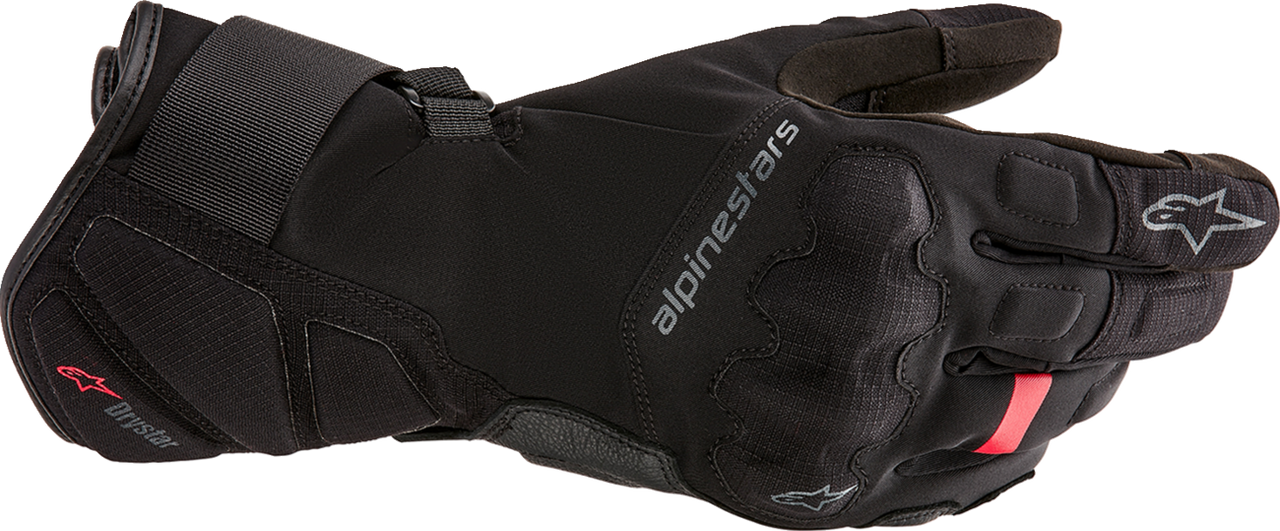Alpinestars W-7 V2 Drystar black insulated motorcycle gloves in medium size for winter touring and adventure riding