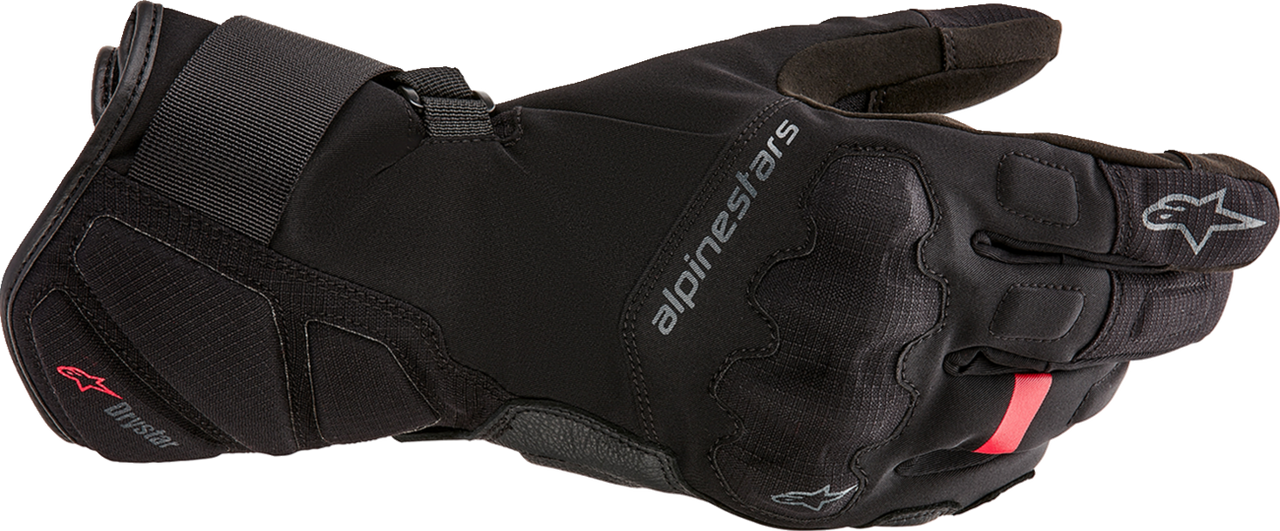Alpinestars W-7 V2 Drystar black insulated motorcycle gloves in small size for winter touring and adventure riding