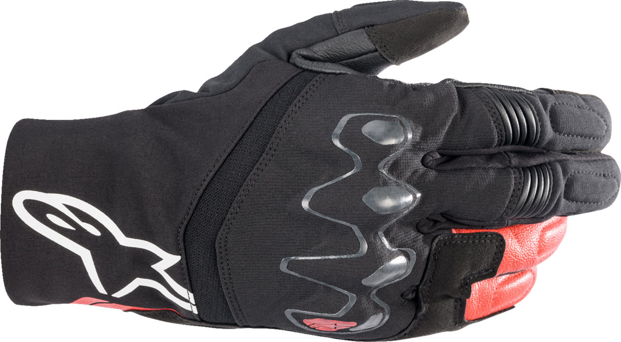 Alpinestars Hyde XT DrystarXF waterproof motorcycle gloves in black and bright red triple extra large size for touring and street riding