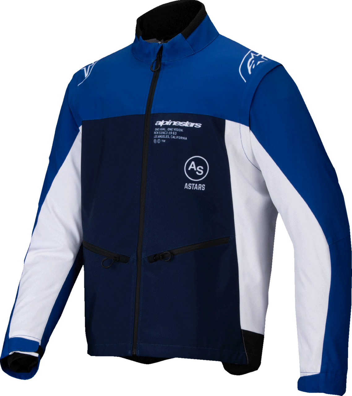 Alpinestars Lite-Dura Softshell Jacket - Navy/Blue/White - 3XL