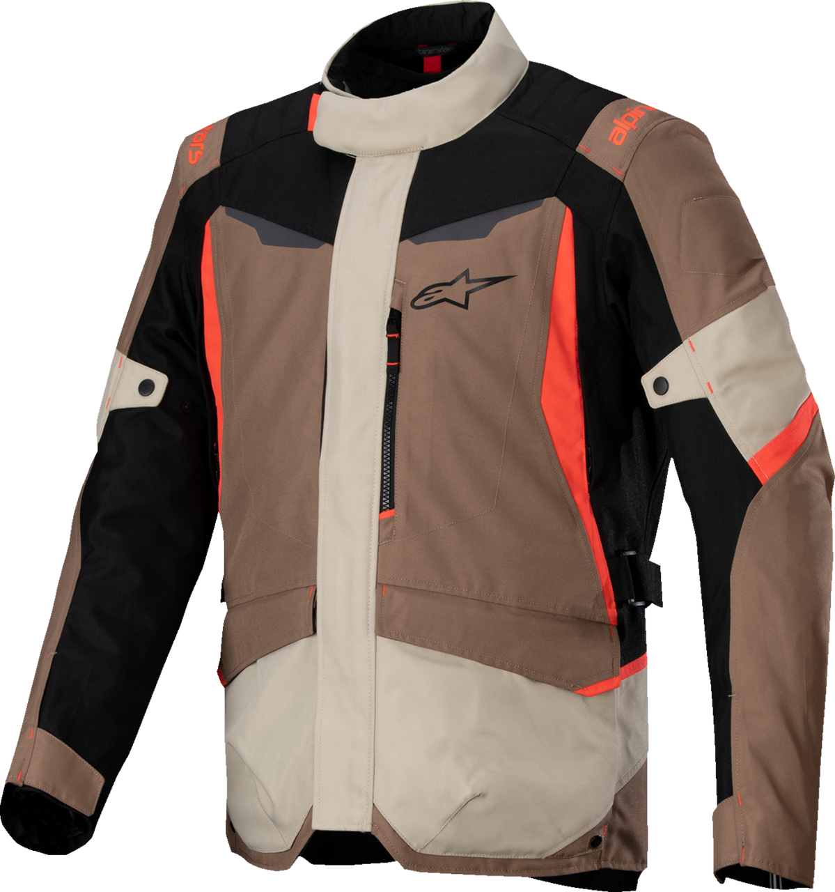 Alpinestars ST-1 WP Jacket - Dark Khaki/Sand/Black/Red Fluo - Medium