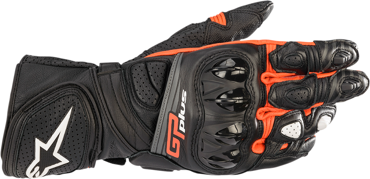 Alpinestars GP Plus R v2 Gloves - Black/Fluo Red - 3XL