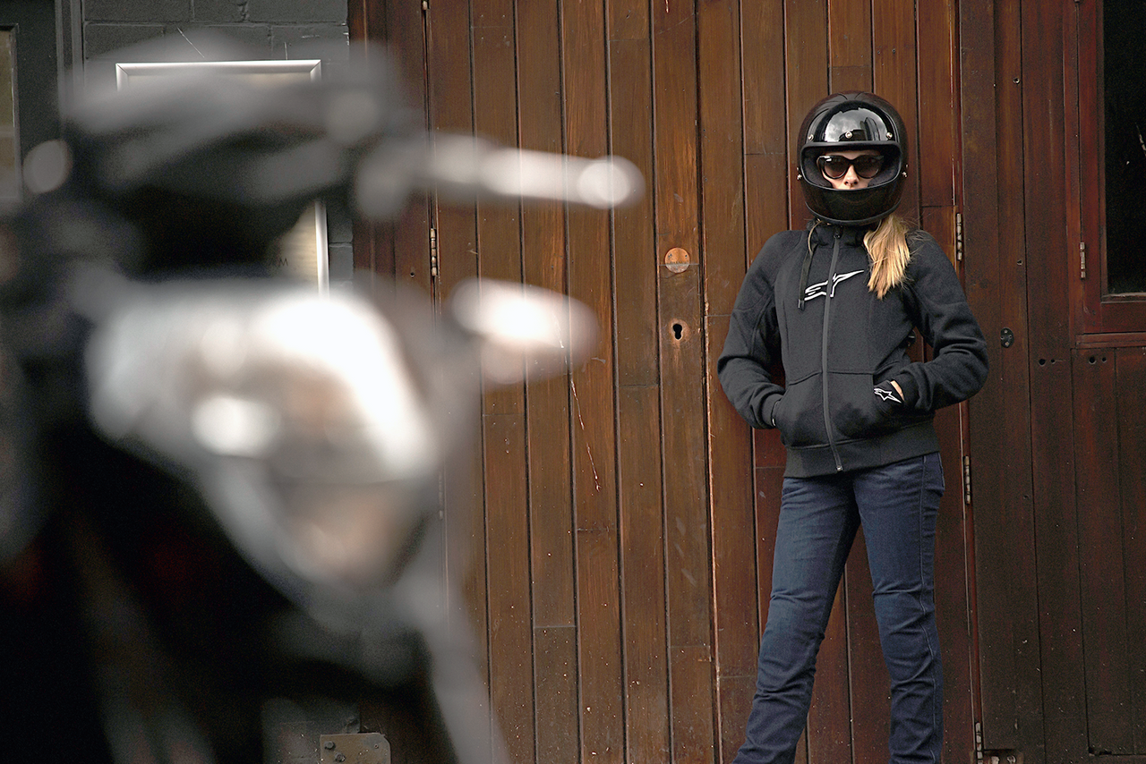 Alpinestars Stella Chrome Sport Jacket/Hoodie - Black - 2XL