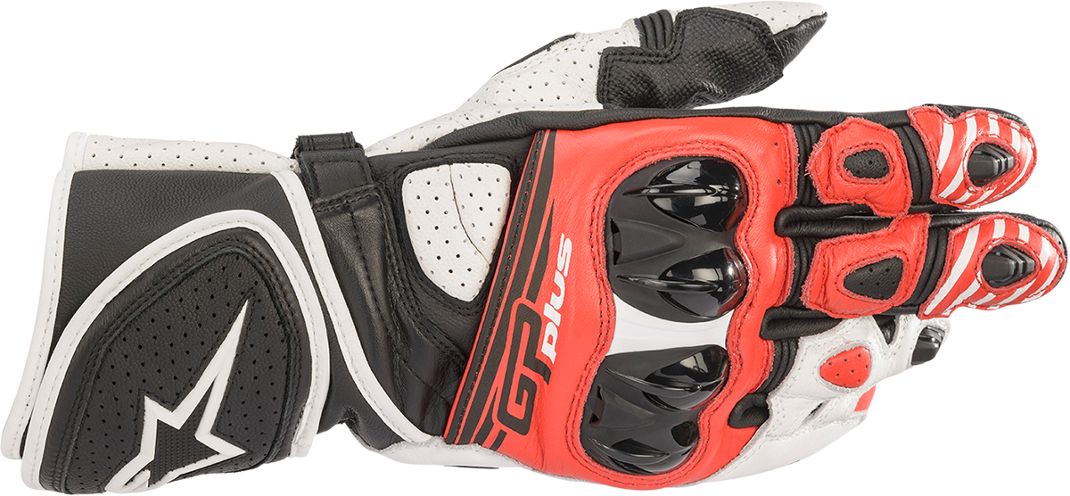 Alpinestars GP Plus R v2 Gloves - Black/White/Red - Large