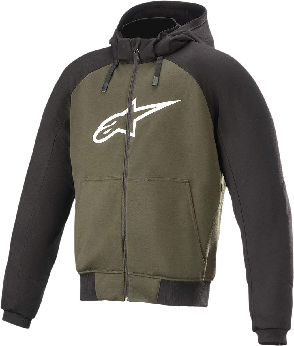 Alpinestars Chrome Hoodie - Black/Green - 4XL