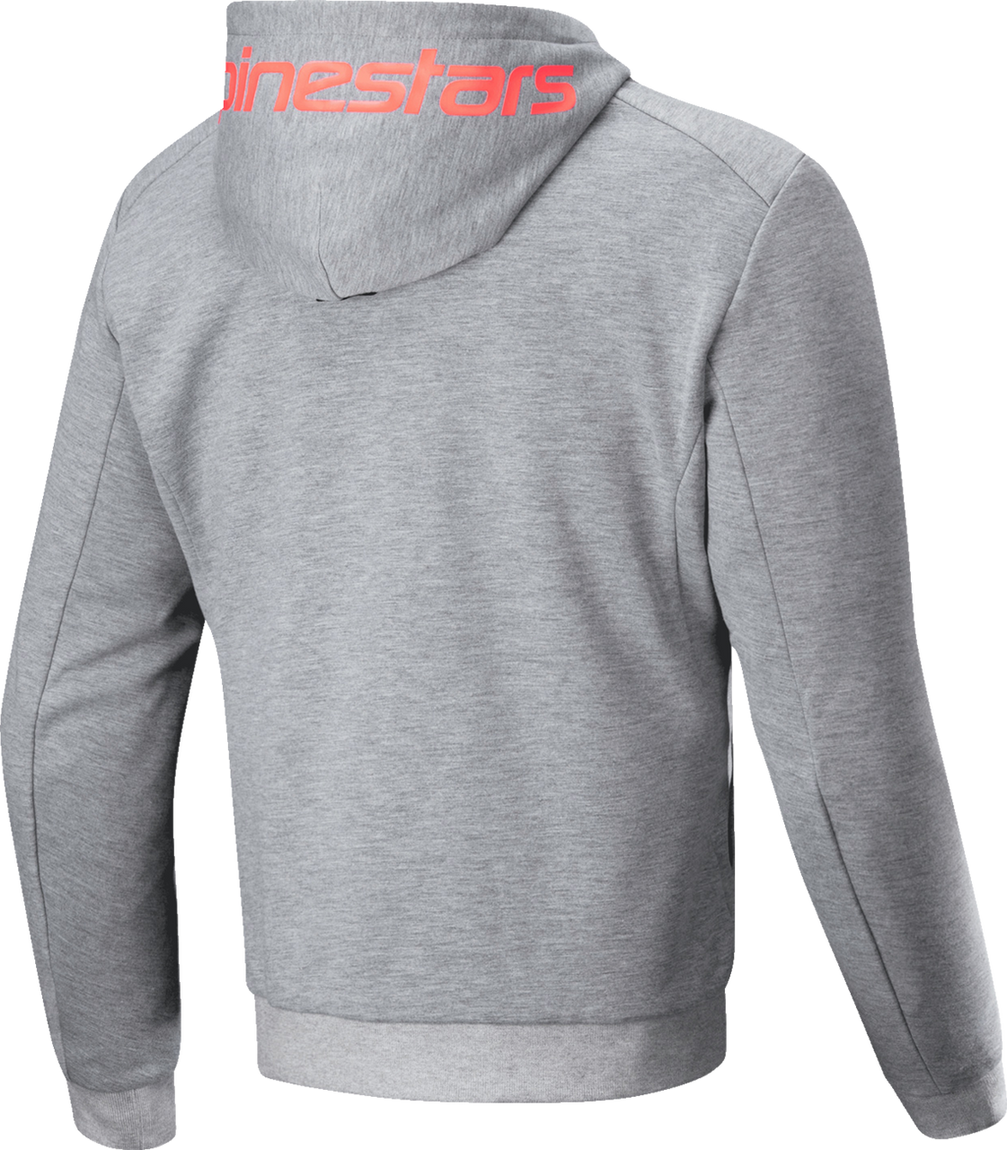 Alpinestars Chrome v2 Sport Hoodie - Heather Gray/Red Fluo - Large