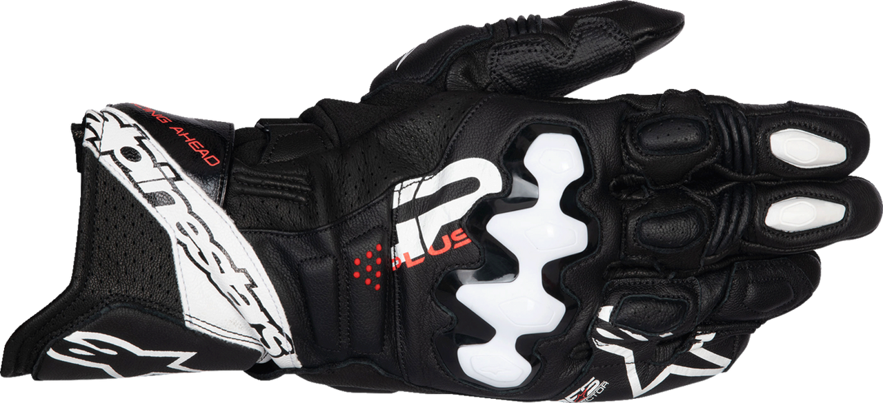 Alpinestars GP Plus R V3 Leather Gloves - Black/White - 2XL