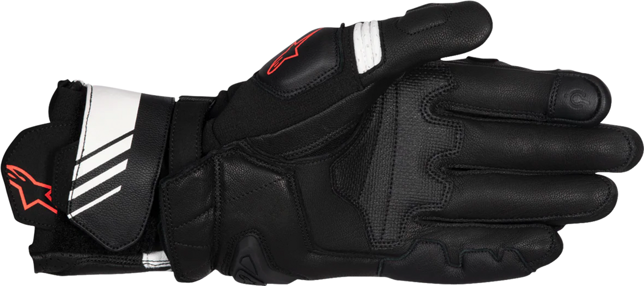 Alpinestars GP Plus R V3 Leather Gloves - Black/White/Fluo Red - XL