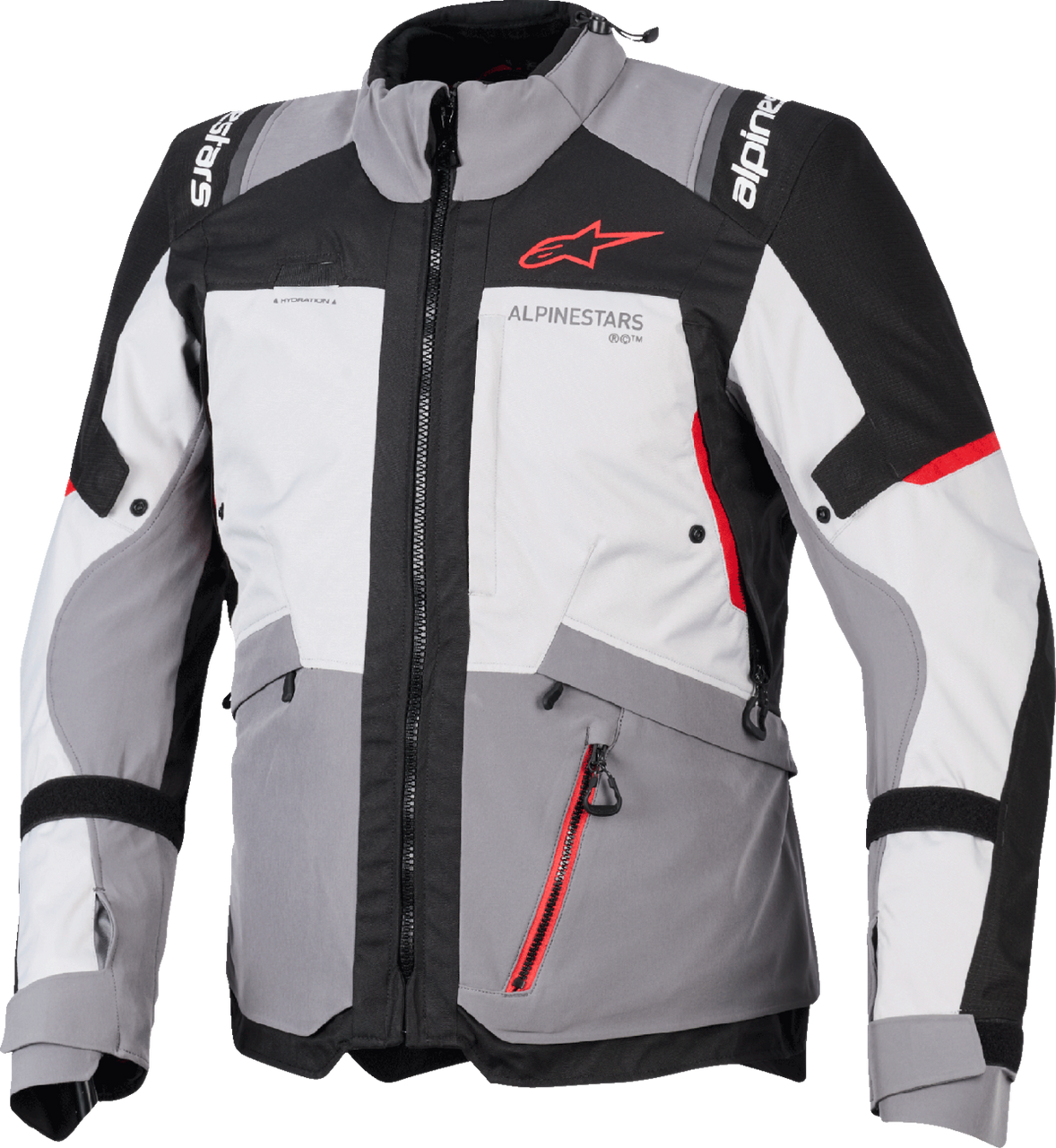 Alpinestars Andes v4 Drystar® Jacket - Dark Gray/Ice Gray/Black/Bright Red - Large