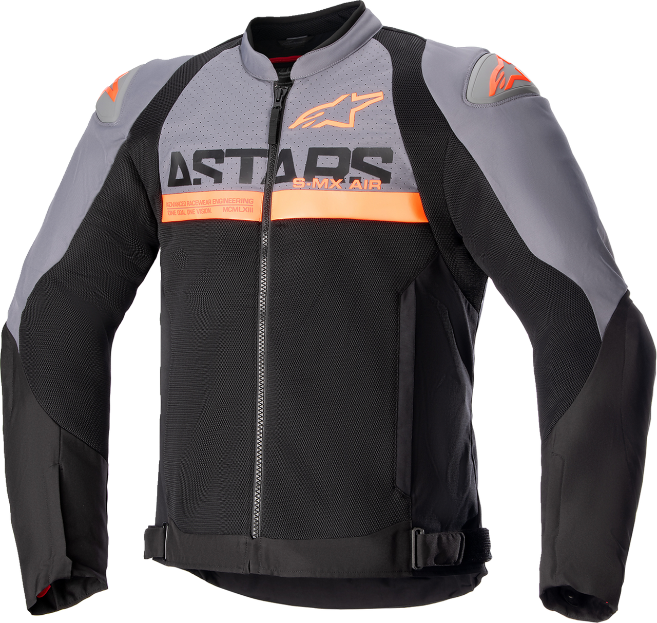 Alpinestars SMX Air Jacket - Dark Gray/Black/Orange Fluo - 3XL