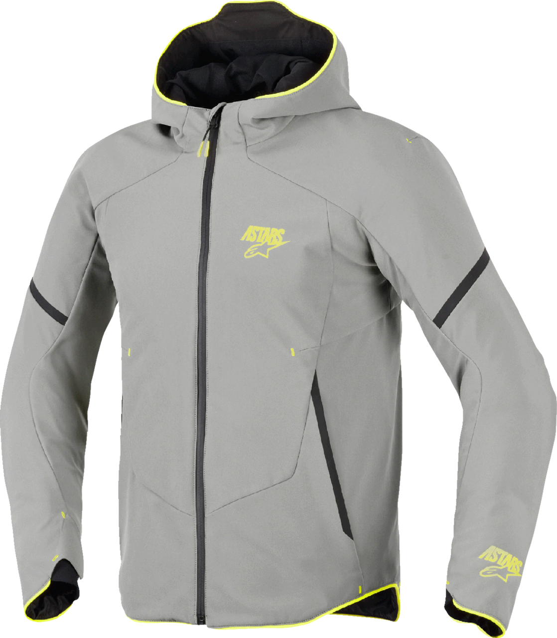 Alpinestars Aeroshell Waterproof Jacket - Mid Gray/Yellow Fluo - 3XL