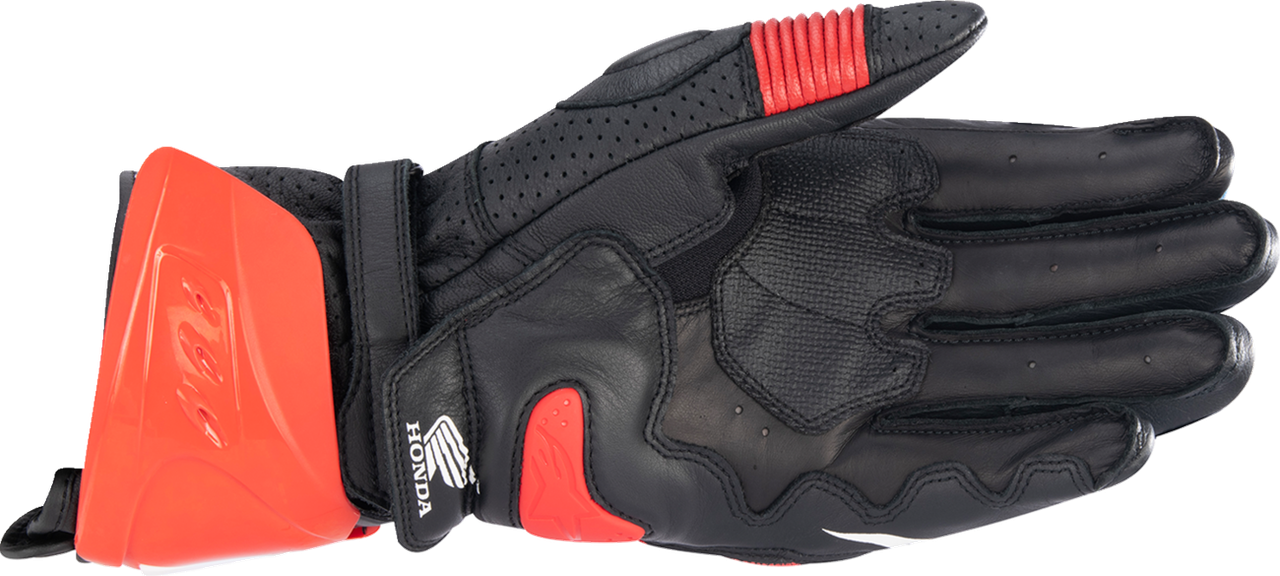 Alpinestars Honda GP Pro R3 Gloves - Black/Bright Red/Blue - XL